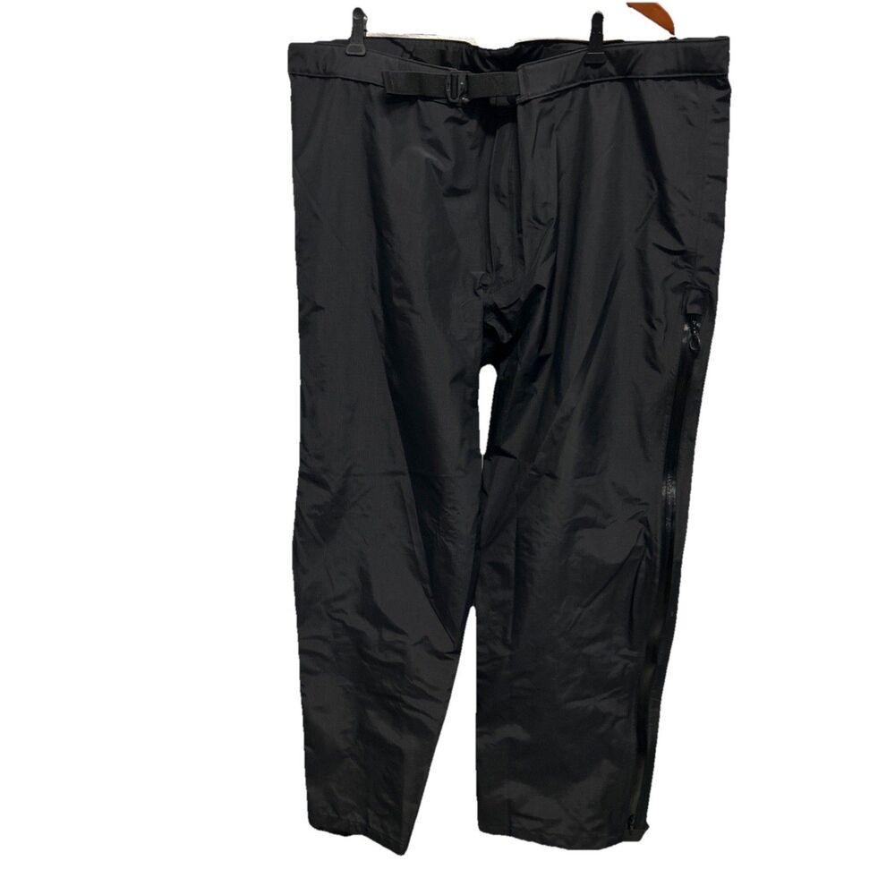 Beyond Clothing Goretex Pants Size XL Made In USA Black Full Zip Outdoor Hiking
